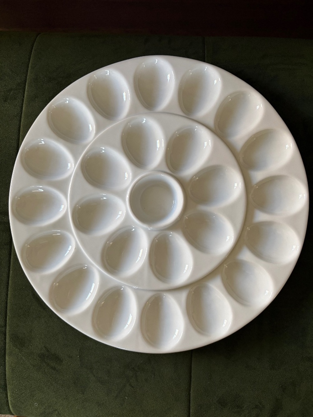Crate & Barrel Egg Platter